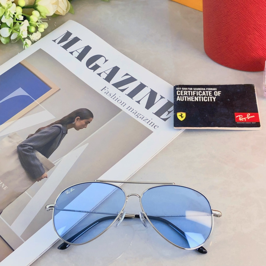 。。RB复古金边蛤蟆墨镜女潮圆脸显瘦飞行员式经典网红太阳眼镜韩版潮