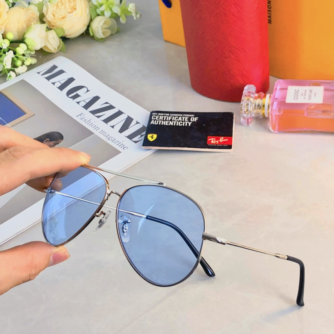 。。RB复古金边蛤蟆墨镜女潮圆脸显瘦飞行员式经典网红太阳眼镜韩版潮