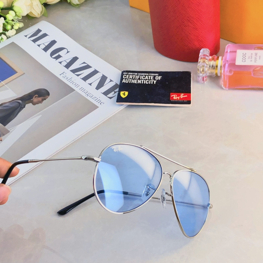 。。RB复古金边蛤蟆墨镜女潮圆脸显瘦飞行员式经典网红太阳眼镜韩版潮