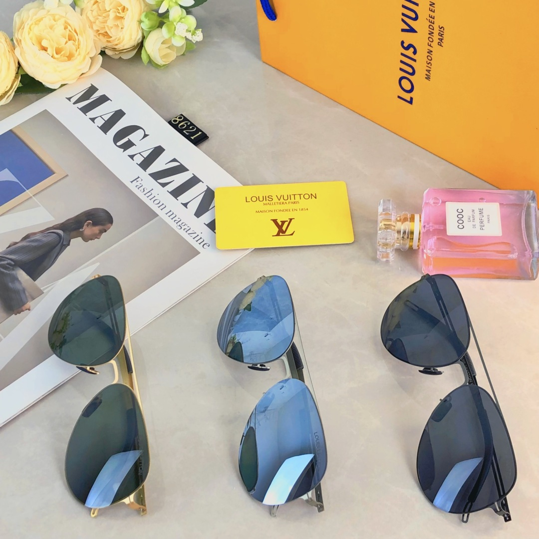 。。Louis vuitto*2025新款百搭尼龙偏光太阳镜时尚潮流太阳墨镜