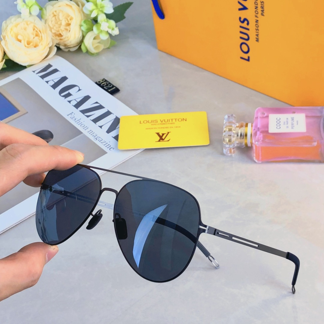 。。Louis vuitto*2025新款百搭尼龙偏光太阳镜时尚潮流太阳墨镜