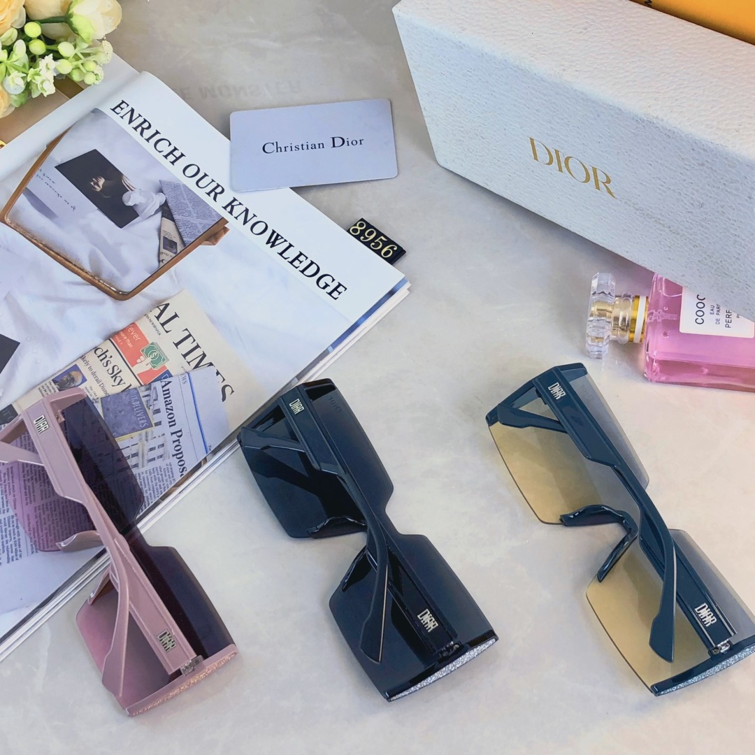 。。Dio*2025新款方框韩版墨镜时尚太阳镜小红书同款瘦脸太阳镜防紫外线.