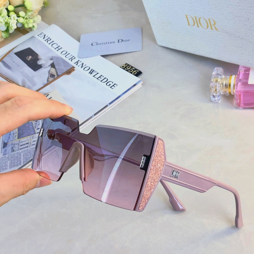 。。Dio*2025新款方框韩版墨镜时尚太阳镜小红书同款瘦脸太阳镜防紫外线.