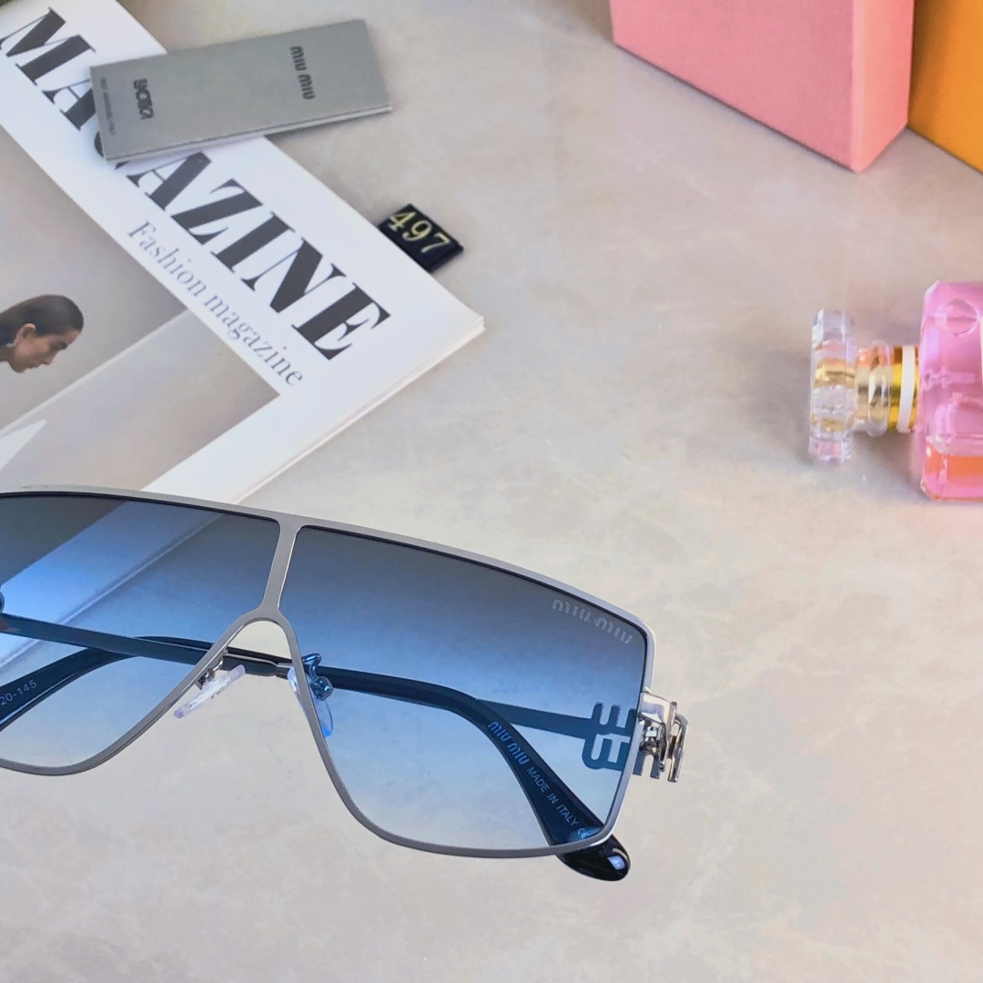 。。miumi*2025新款M家金属太阳镜多边形潮流街拍女网红墨镜ins复古太阳眼镜