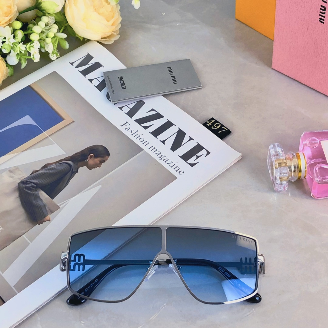 。。miumi*2025新款M家金属太阳镜多边形潮流街拍女网红墨镜ins复古太阳眼镜
