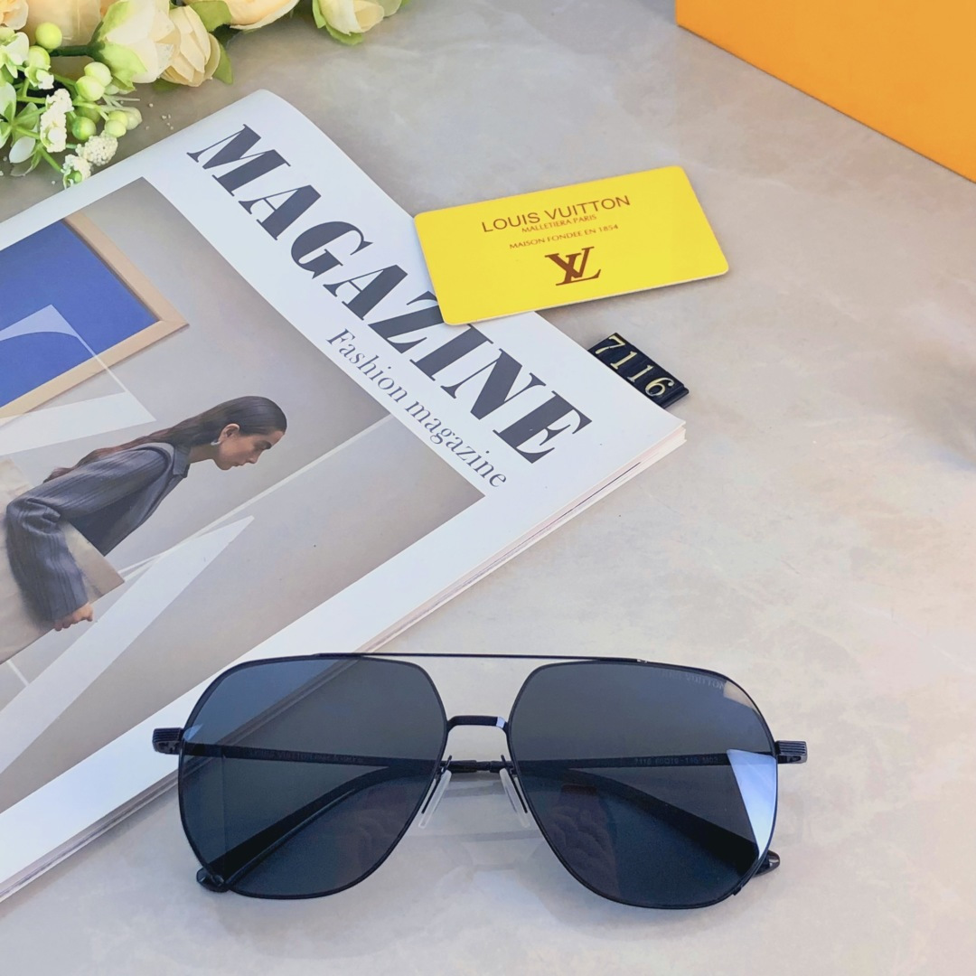 。。Louis vuitto*个性双梁男士高清偏光太阳眼镜潮流经典时尚开车专用防紫外线墨镜