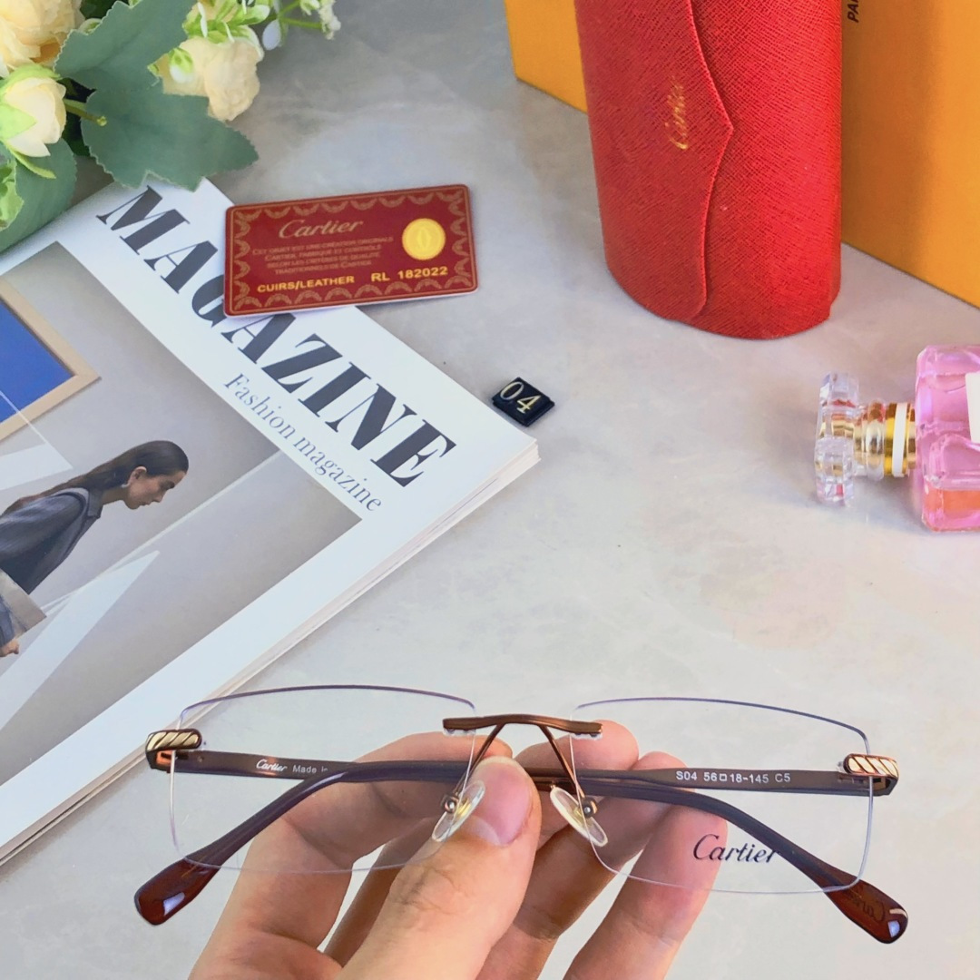 。。Cartie*井柏然同款超轻眼镜架男士高级感斯文痞帅近视眼镜框可配度数女士