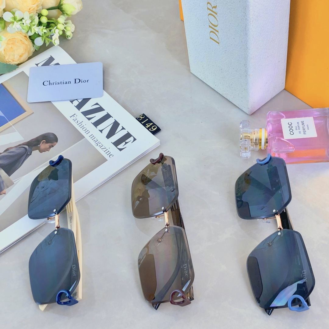 。。Dio*轻奢款太阳镜时尚百搭素颜防强光高级感防紫外线墨镜女款