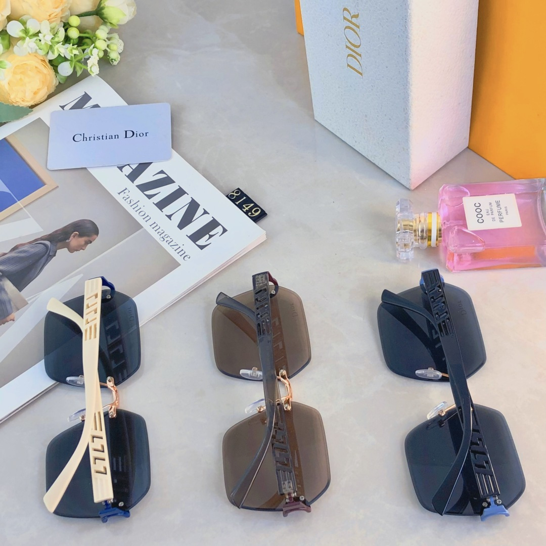 。。Dio*轻奢款太阳镜时尚百搭素颜防强光高级感防紫外线墨镜女款