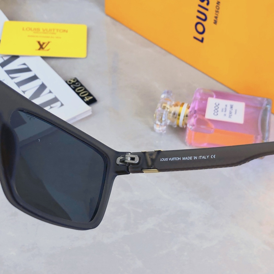 。。Louis vuitto*新款方框复古商务男士偏光墨镜爆款潮流户外开车钓鱼太阳镜