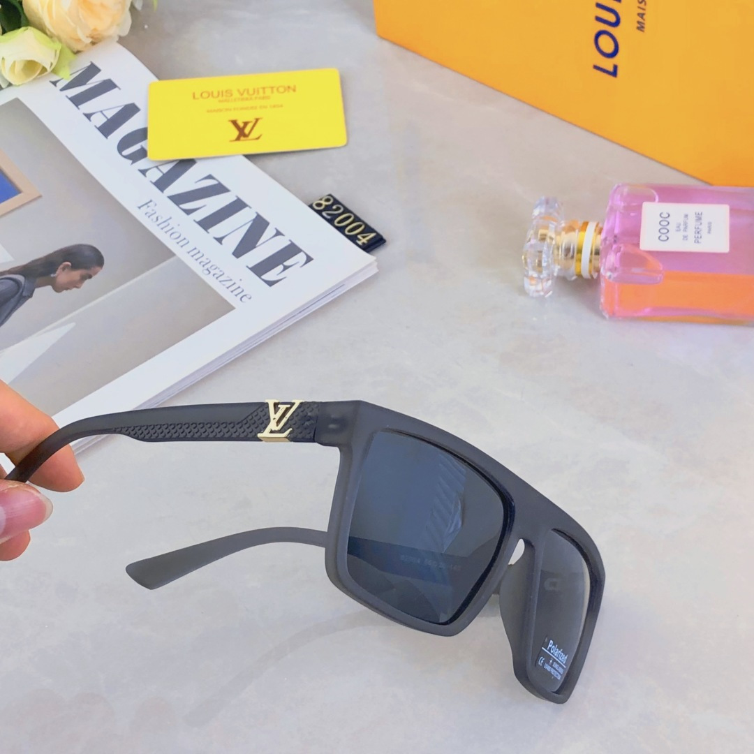 。。Louis vuitto*新款方框复古商务男士偏光墨镜爆款潮流户外开车钓鱼太阳镜