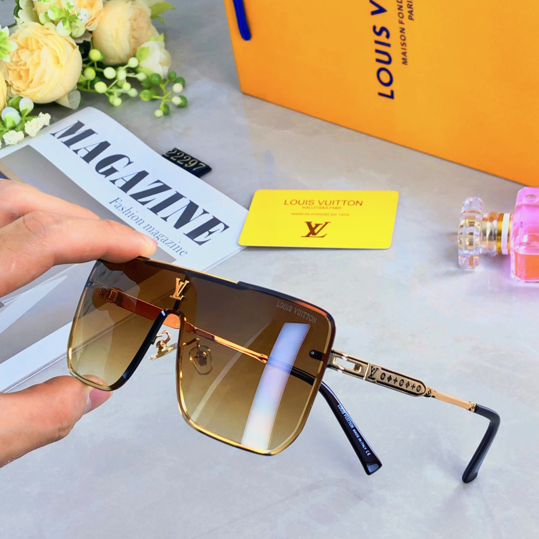 。。Louis vuitto*新款大框男女太阳镜  方框驾驶出游度假太阳镜 时尚休闲墨镜