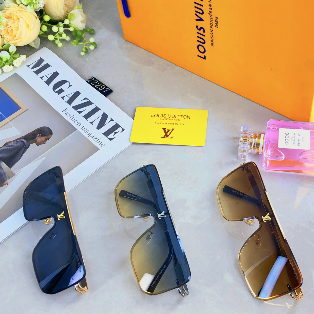 。。Louis vuitto*新款大框男女太阳镜  方框驾驶出游度假太阳镜 时尚休闲墨镜