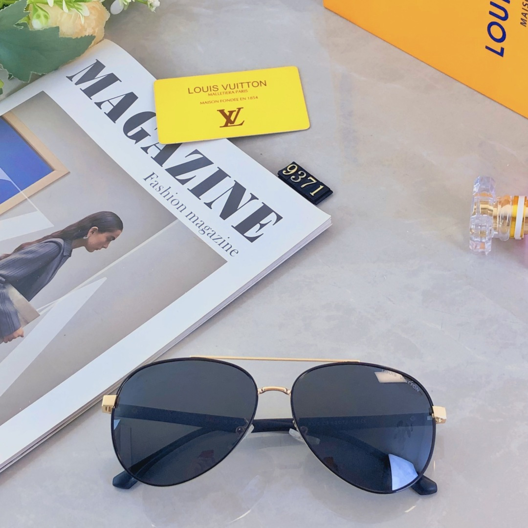 。。LOUISVUITTO*太阳镜欧版金属复古风简约法式优雅墨镜