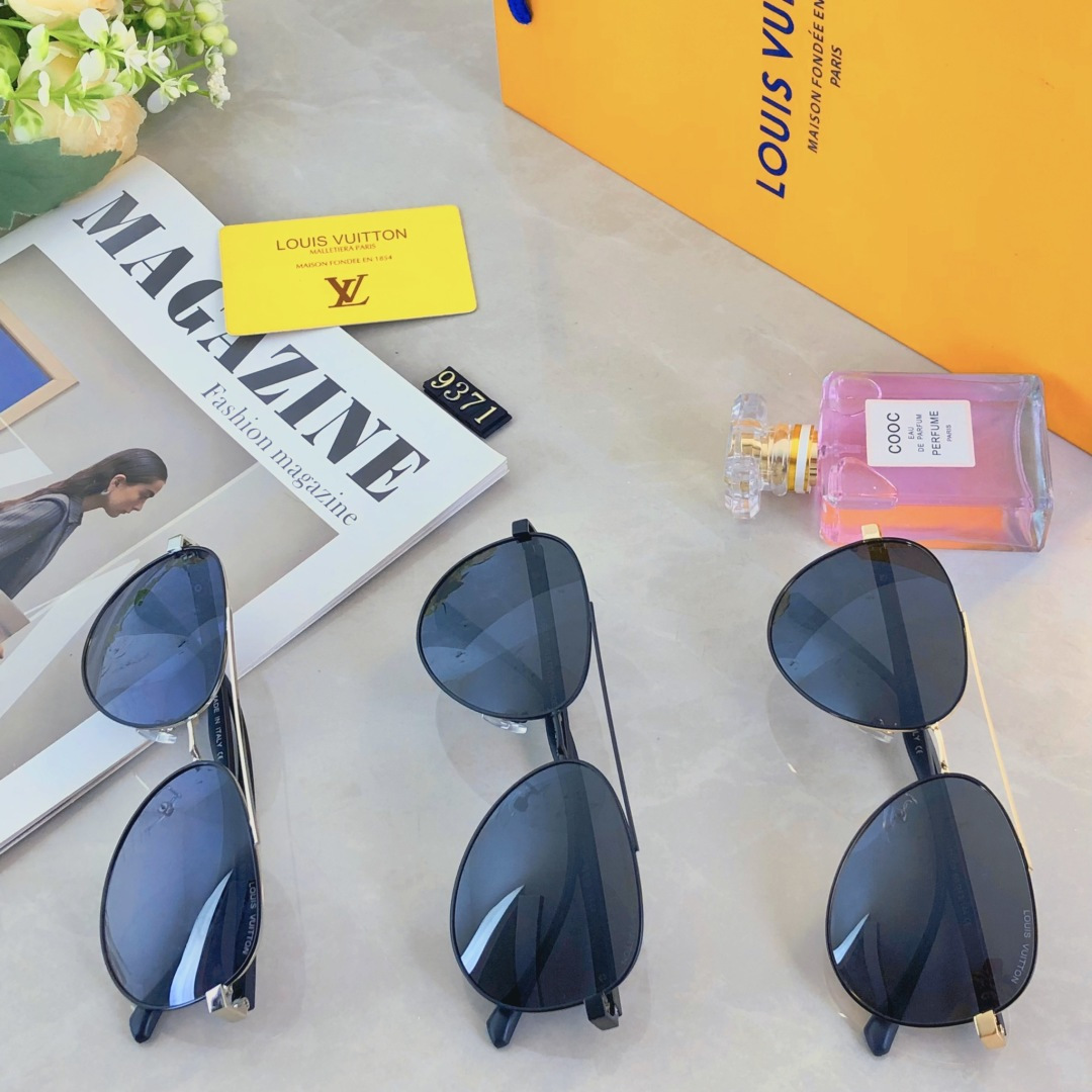 。。LOUISVUITTO*太阳镜欧版金属复古风简约法式优雅墨镜