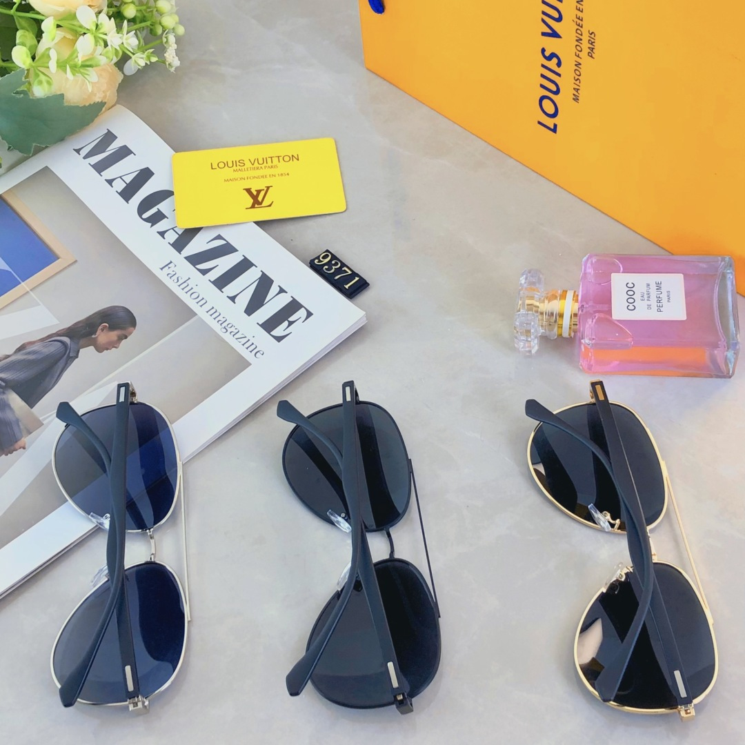 。。LOUISVUITTO*太阳镜欧版金属复古风简约法式优雅墨镜