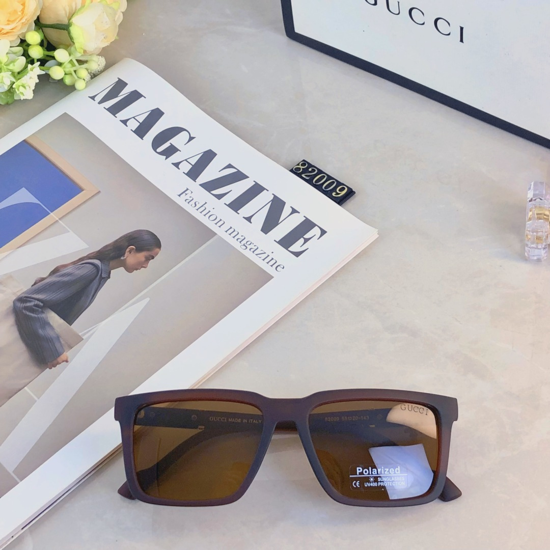 。。GUCC*高级感偏光太阳镜时尚帅气墨镜防紫外线