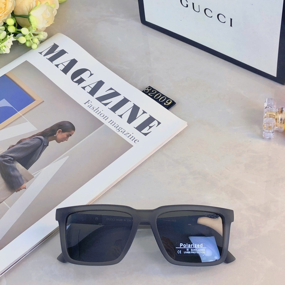 。。GUCC*高级感偏光太阳镜时尚帅气墨镜防紫外线