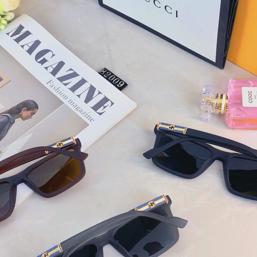 。。GUCC*高级感偏光太阳镜时尚帅气墨镜防紫外线