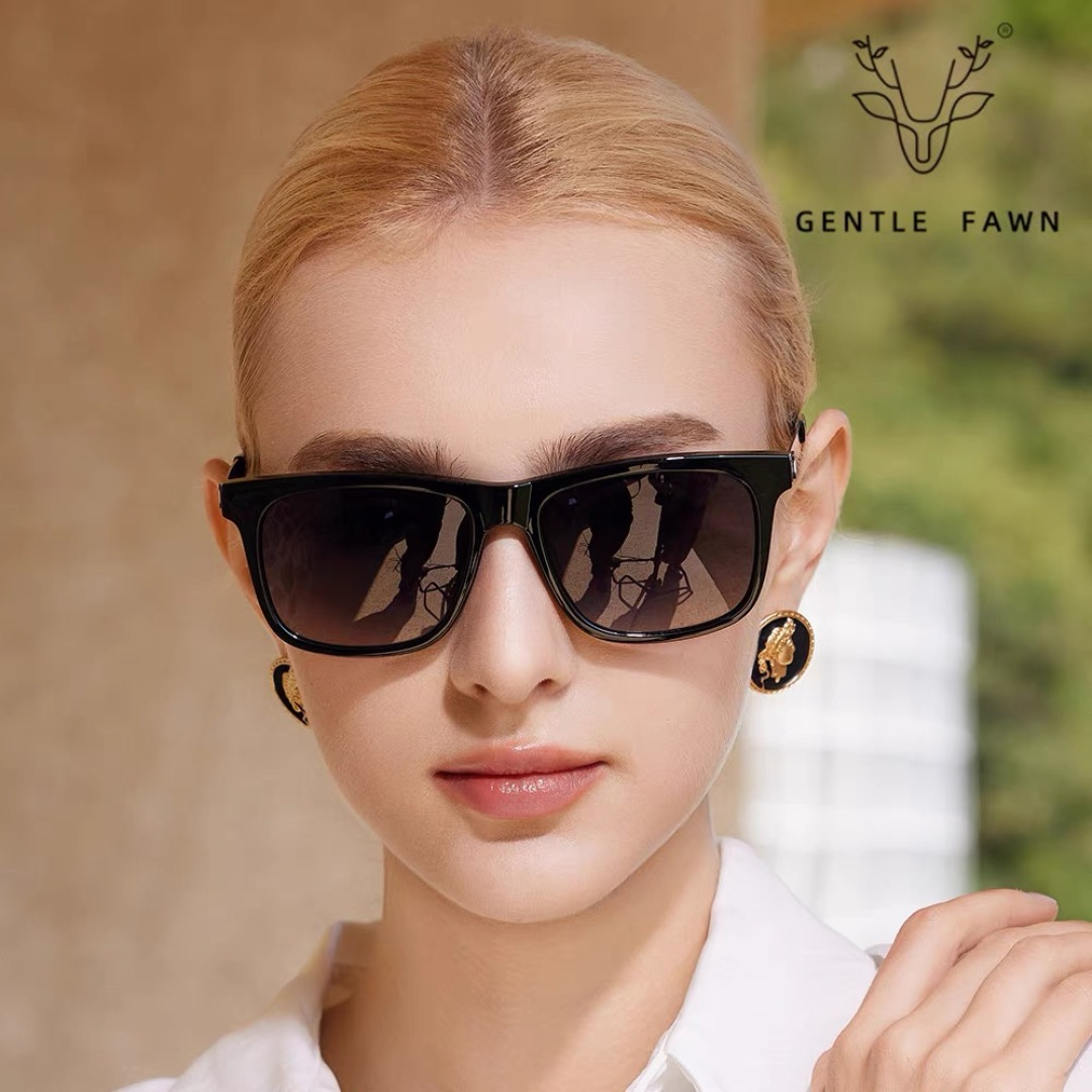 。。Gucc*新款超轻太阳镜偏光男士方形大框经典时尚墨镜男女开车钓鱼眼镜