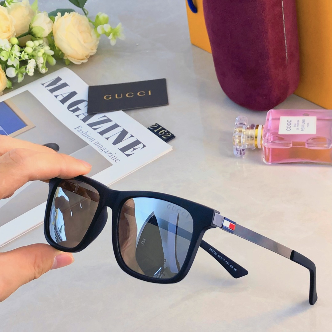 。。Gucc*新款超轻太阳镜偏光男士方形大框经典时尚墨镜男女开车钓鱼眼镜
