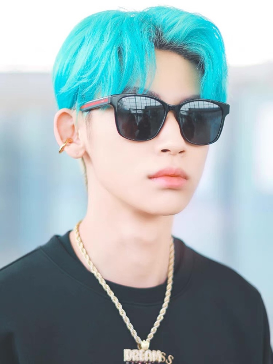 。。Gucc*新款欧美时尚个性三拼色板材脚复古墨镜男女太阳镜