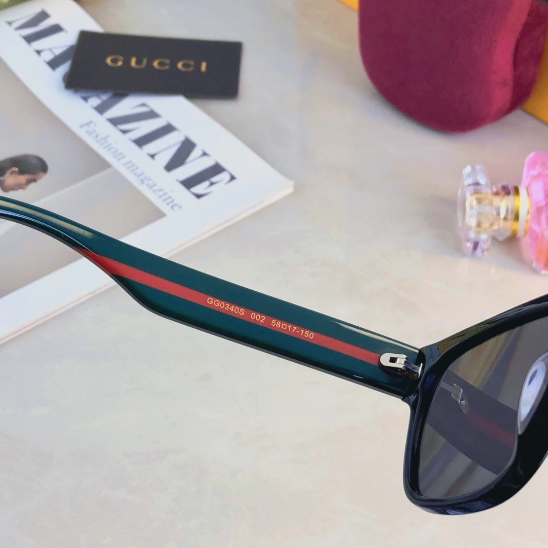 。。Gucc*新款欧美时尚个性三拼色板材脚复古墨镜男女太阳镜