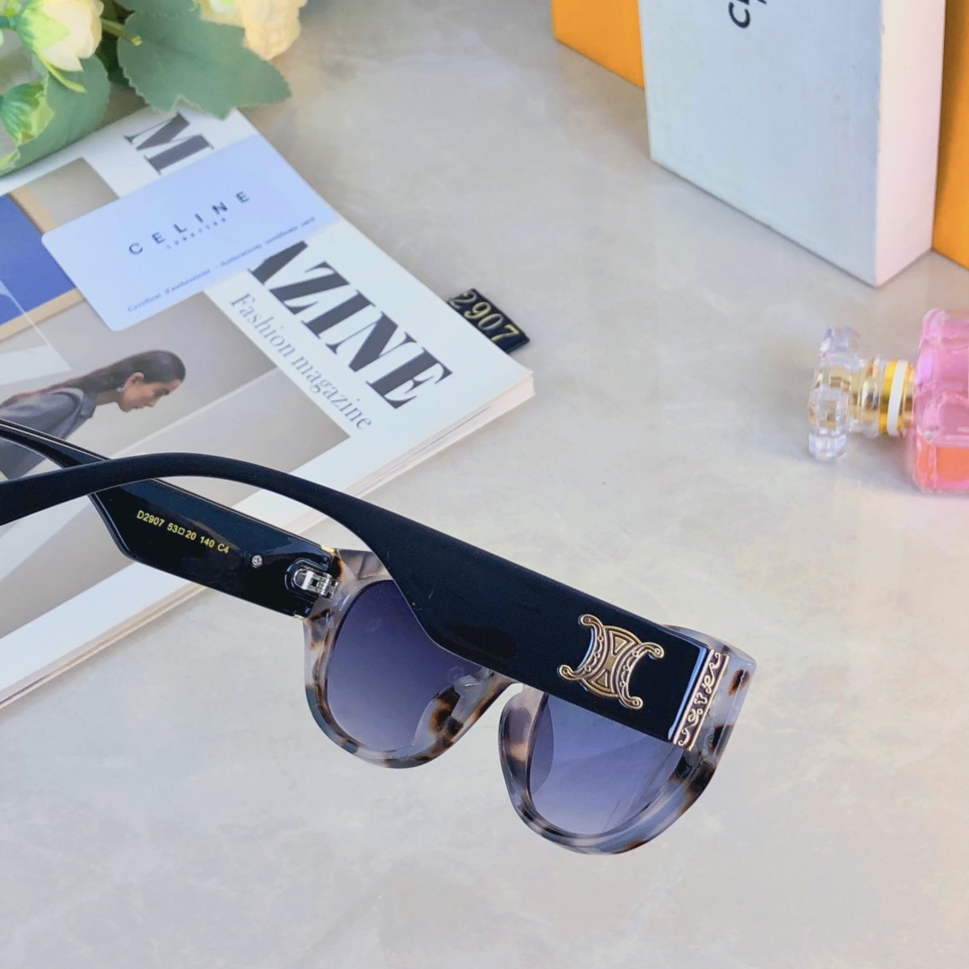 。。Celin*2025年新款凯旋门猫眼显瘦墨镜女高级感时尚太阳眼镜防晒