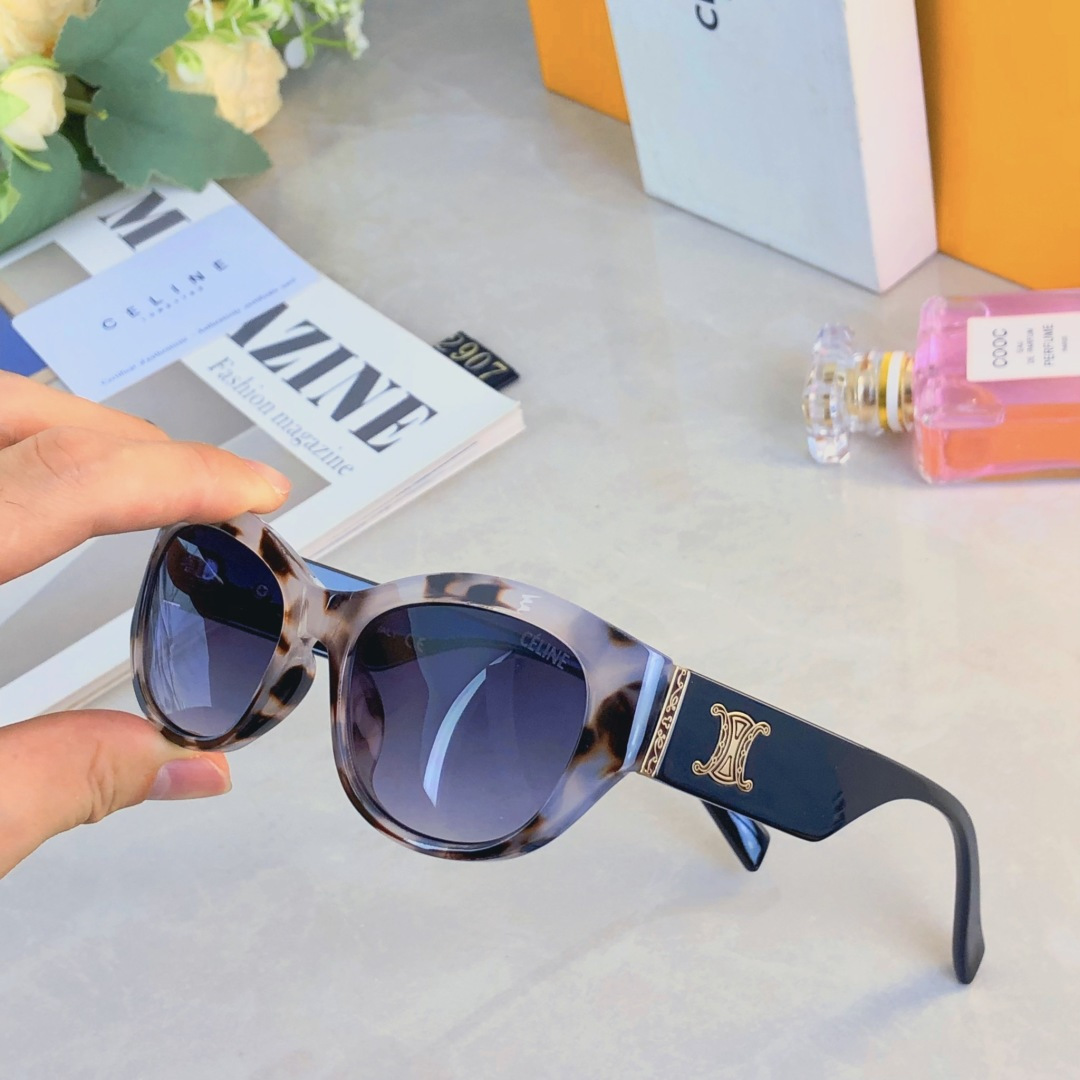 NO:369995,Celin*2025 new Arc de Triomphe cat eye slimming sunglasses for women high-end fashion sunglasses sun protection glasses sunglasses, glasses, celine19860909Celin*2025年新款凯旋门猫眼显瘦墨镜女高级感时尚太阳眼镜防晒眼镜墨镜太阳镜,眼镜,celine,glasses
