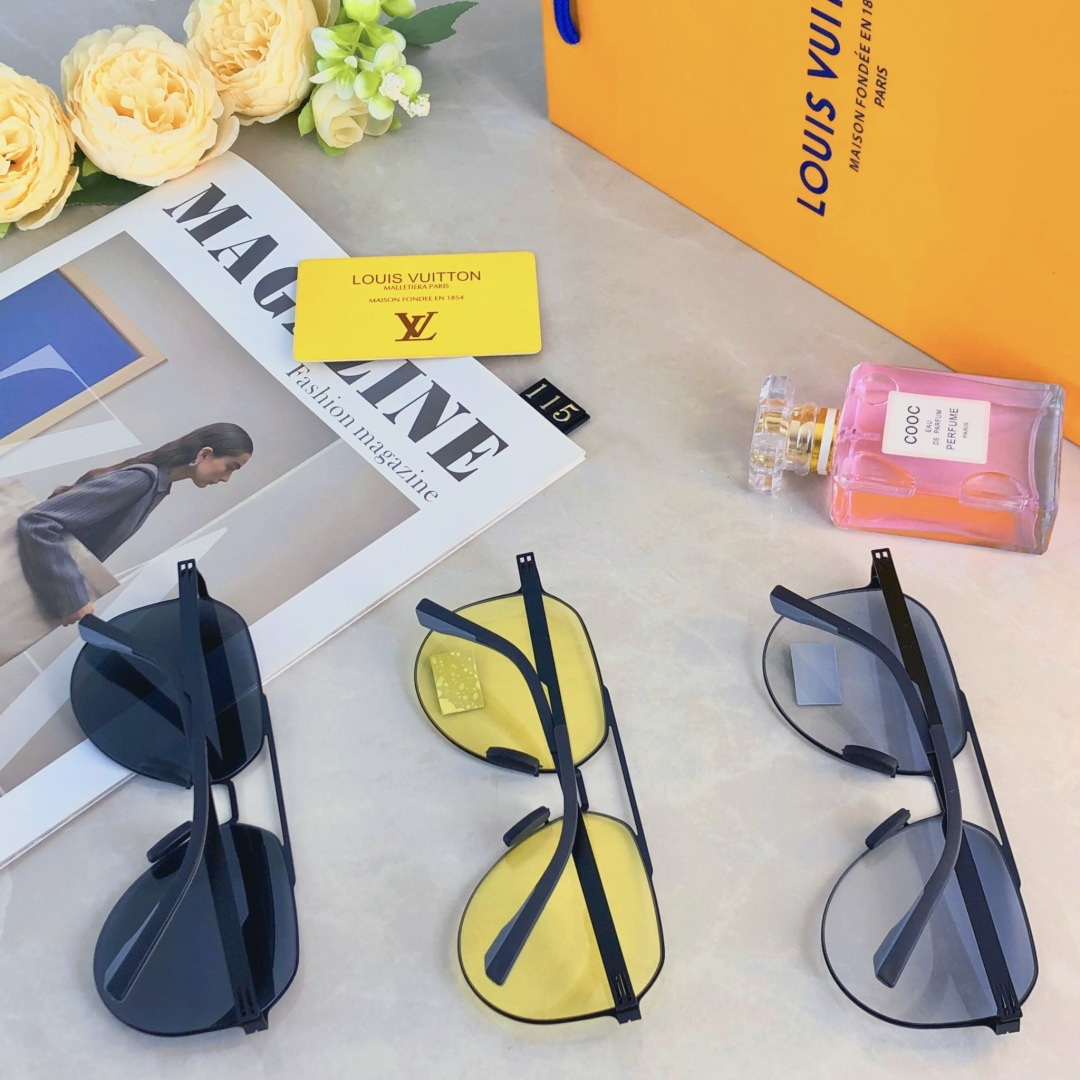 。。Louis vuitto*新款超轻高清尼龙偏光太阳镜遮阳墨镜飞行员眼镜