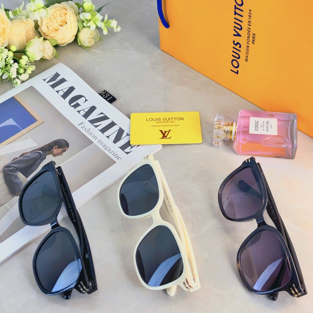 。。Louis vuitto*偏光太阳眼镜男女高级感时尚素颜显脸小墨镜ins开车