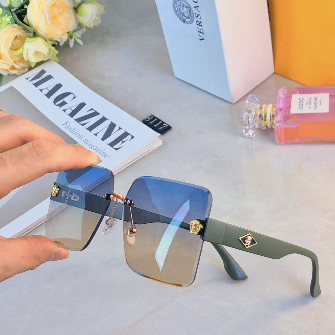 NO:370033,Versac* Fashionable and versatile non-face anti-strong light high-end anti-ultraviolet sunglasses for women's glasses sunglasses, glasses, versace19860909Versac*时尚百搭素颜防强光高级感防紫外线墨镜女款眼镜墨镜太阳镜,眼镜,versace,glasses