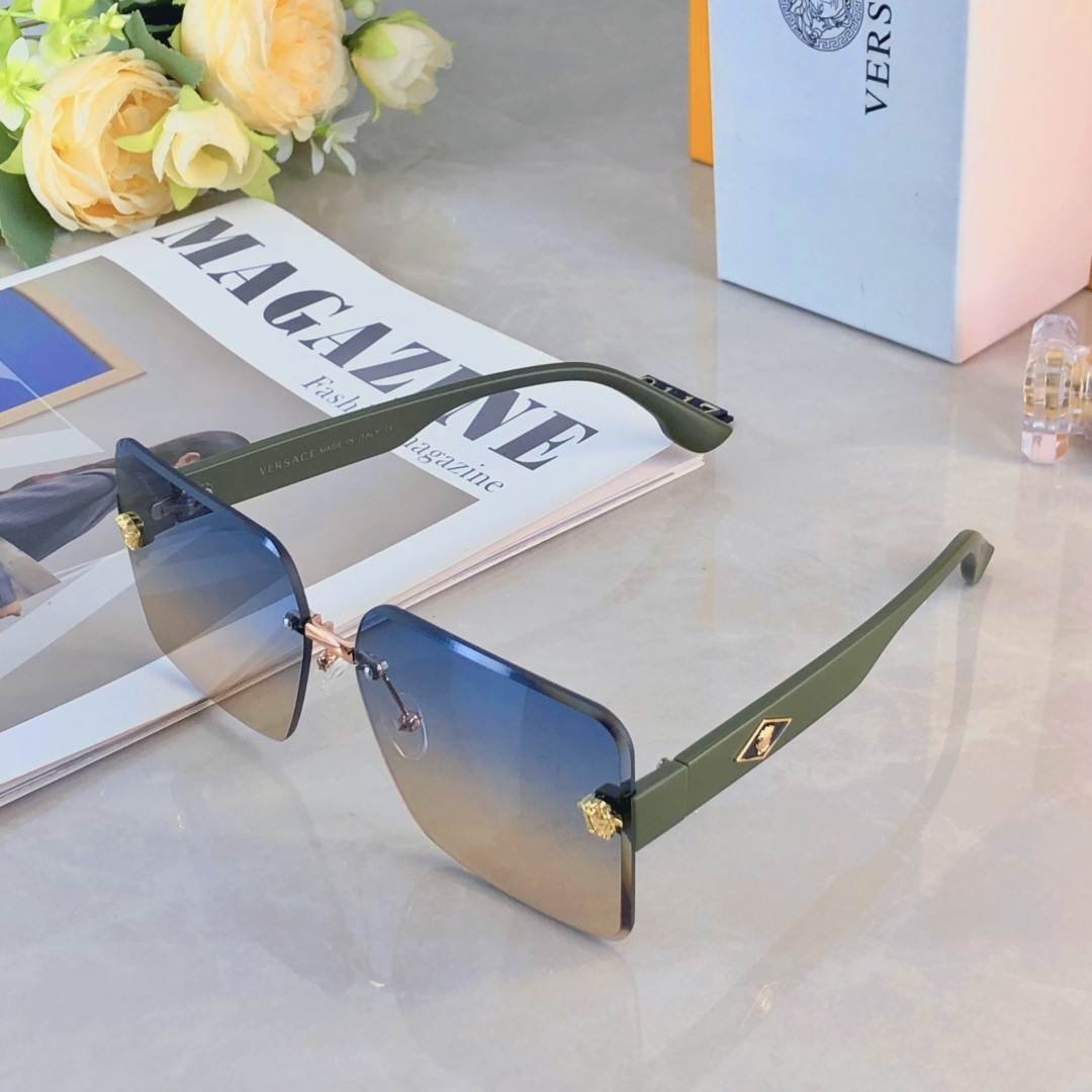 。。Versac*时尚百搭素颜防强光高级感防紫外线墨镜女款