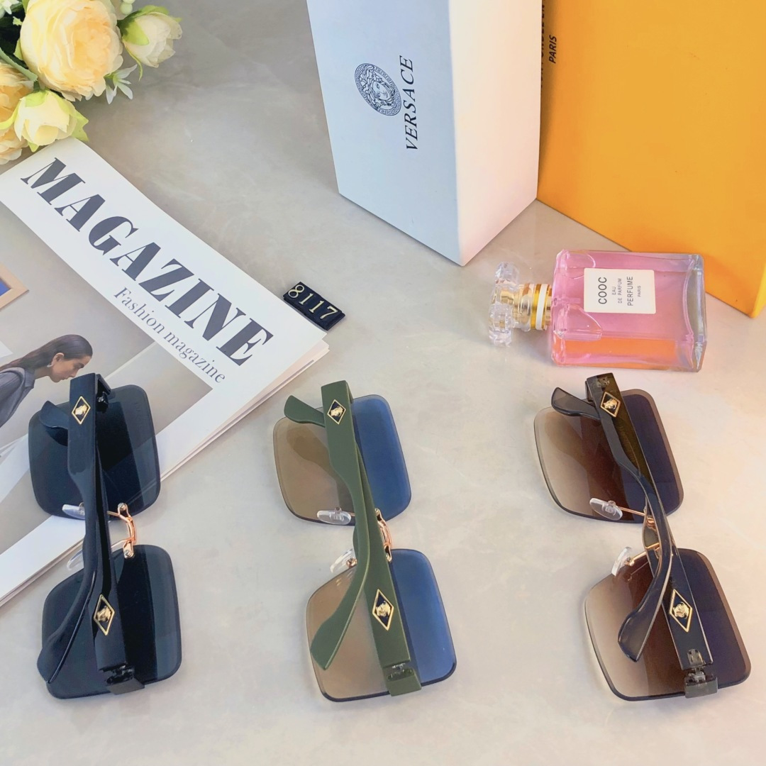 。。Versac*时尚百搭素颜防强光高级感防紫外线墨镜女款