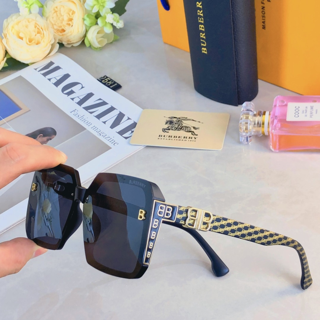NO:370079,BURBERR* Sunglasses Fashion Sunglasses High-end 2025 New Women's Sunglasses Polarized Glasses Large Face Women's Glasses Glasses Sunglasses Sunglasses, Glasses, Burberry19860909BURBERR*太阳镜时尚遮阳镜高级感2025新款女士墨镜偏光镜大脸女款眼镜眼镜墨镜太阳镜,眼镜,burberry,glasses
