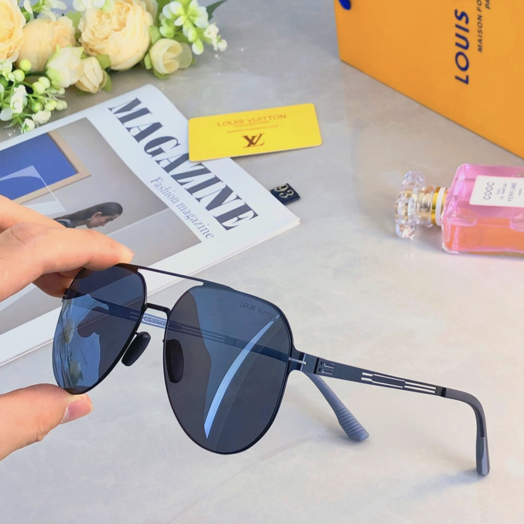 。。LOUISVUITTO*新款超轻高清尼龙偏光太阳镜男士开车司机专用遮阳墨镜飞行员眼镜