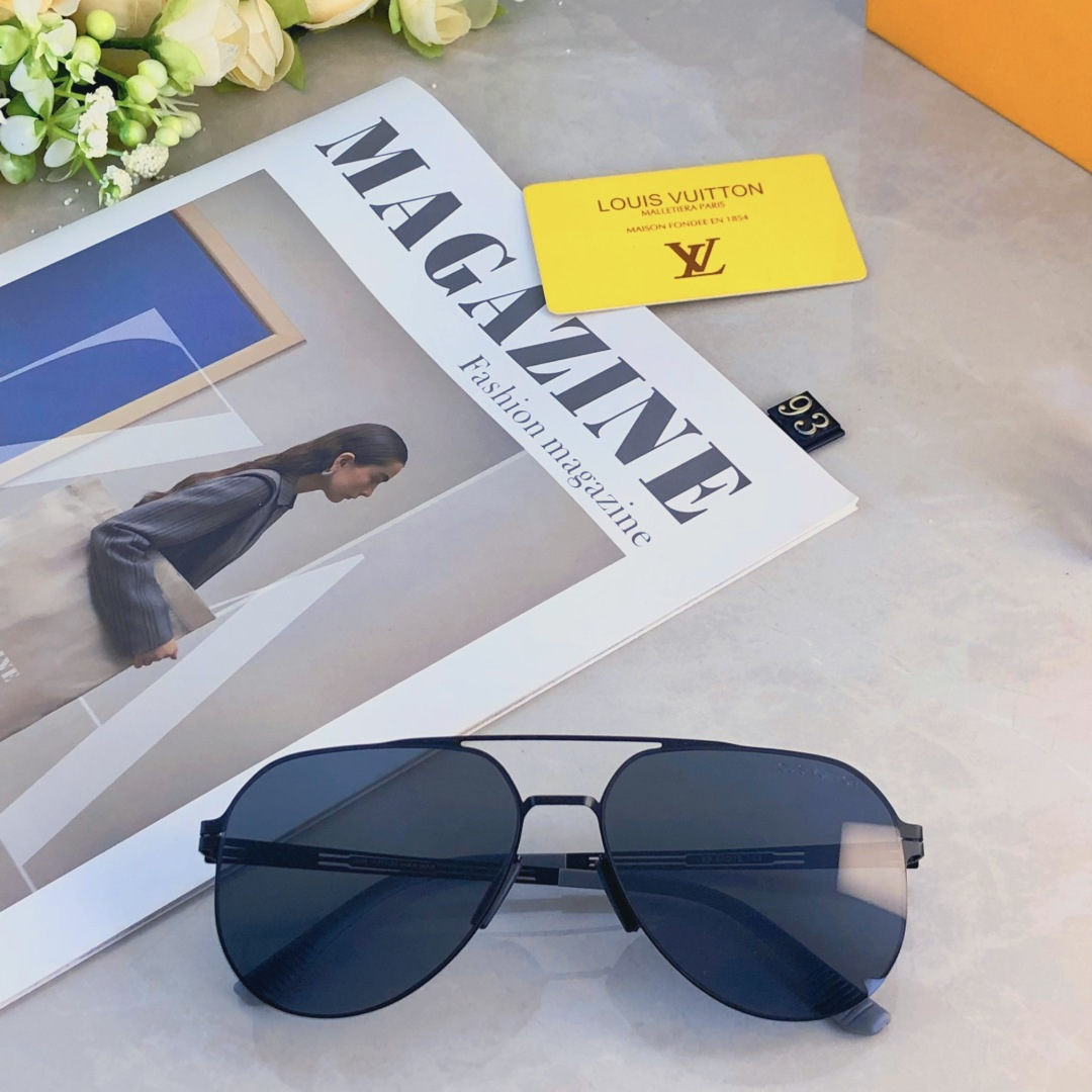 。。LOUISVUITTO*新款超轻高清尼龙偏光太阳镜男士开车司机专用遮阳墨镜飞行员眼镜