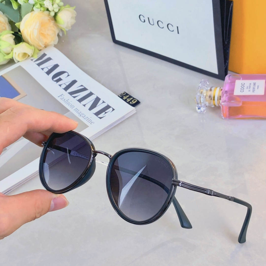 NO:370064,GUCC's newest high-end fashion sunglasses trendy and elegant versatile UV sunglasses sunglasses, glasses, gucci19860909GUCC*新款高级感时尚太阳镜潮流显气质百搭防紫外线墨镜眼镜墨镜太阳镜,眼镜,gucci,glasses