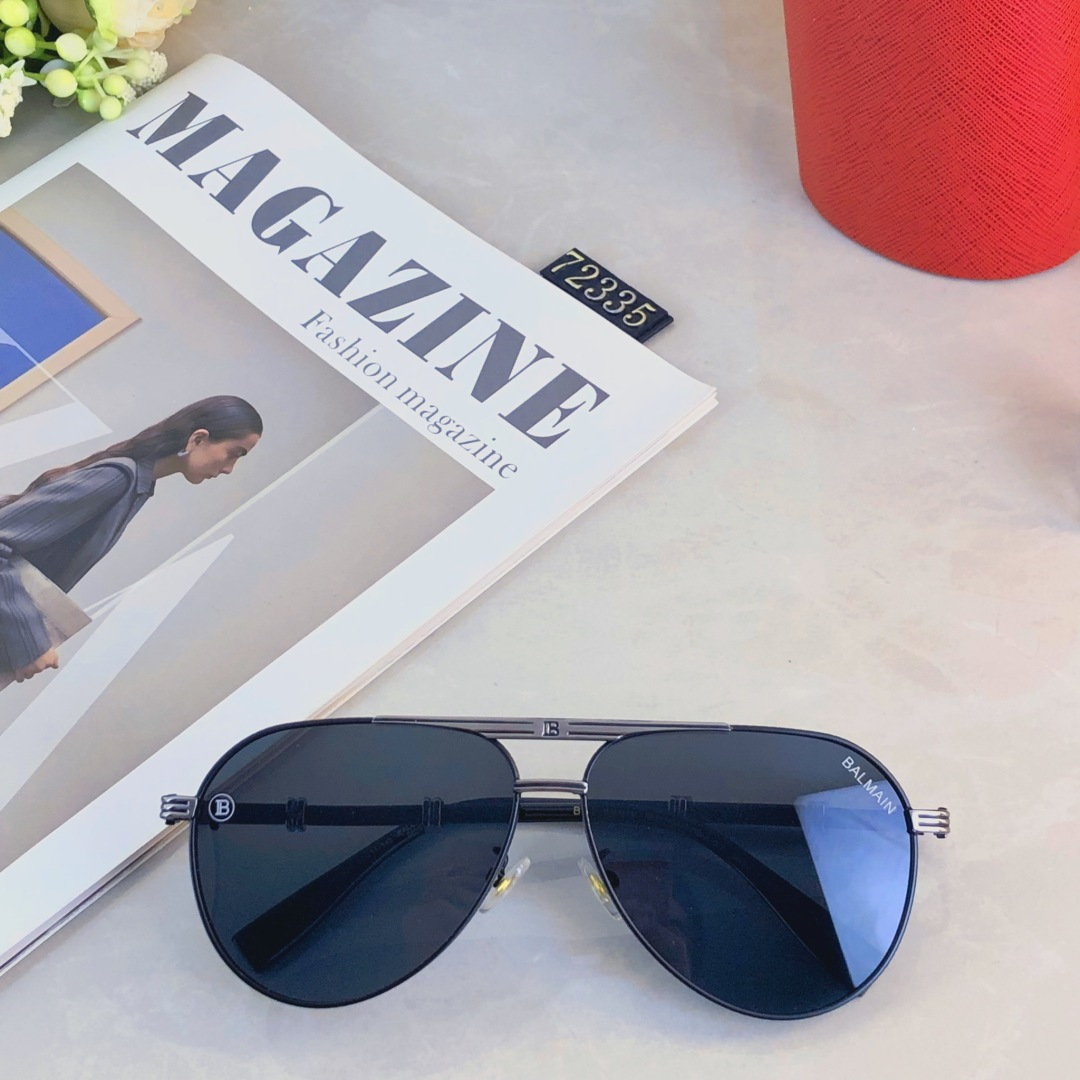 。。巴尔曼国际太阳镜欧版金属复古风简约法式优雅墨镜