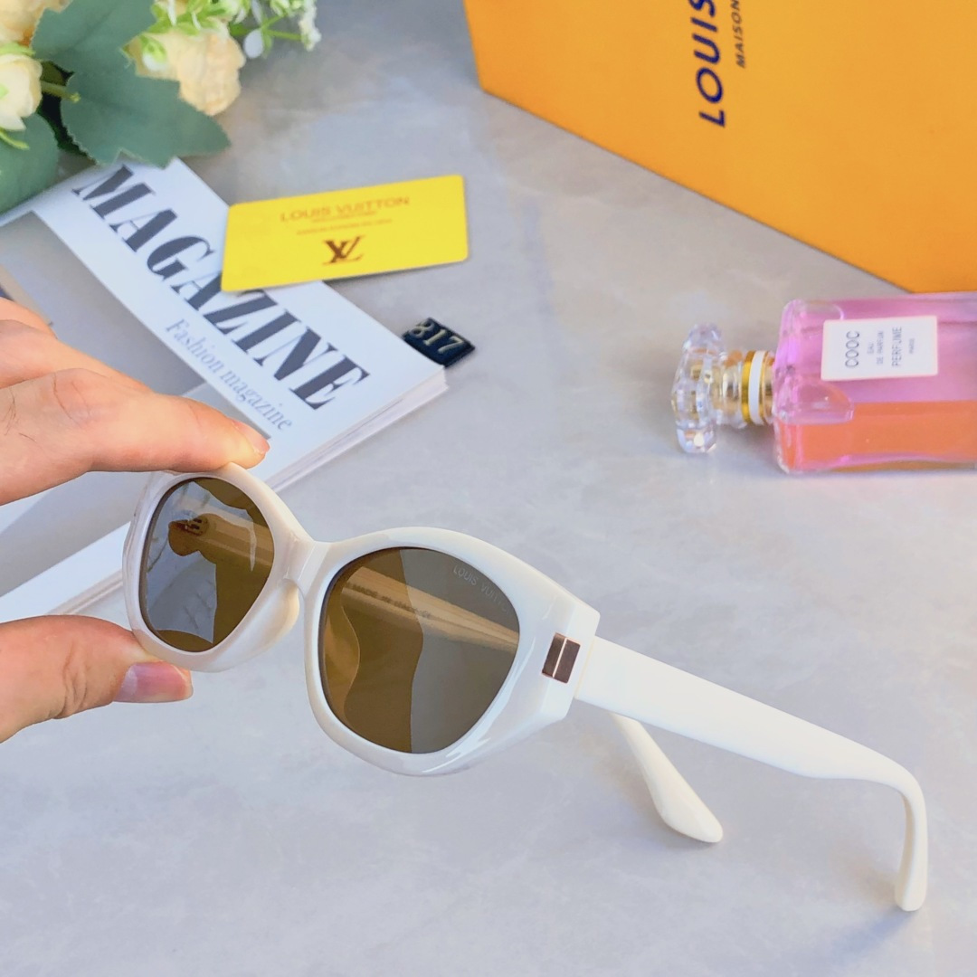 。。Louis vuitto*新款复古韩版镜这样不规则太阳镜ins网红个性高级窄框显瘦