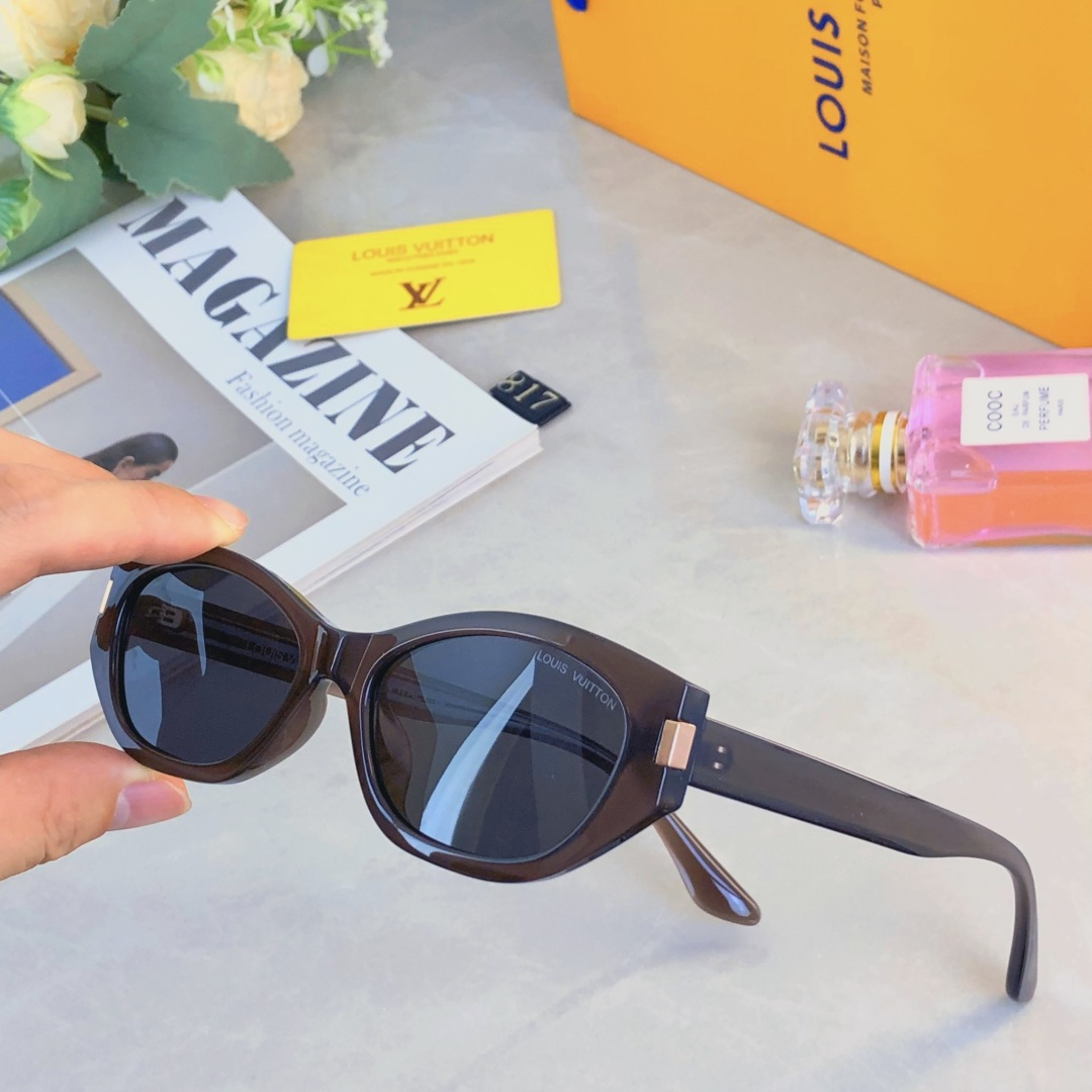 。。Louis vuitto*新款复古韩版镜这样不规则太阳镜ins网红个性高级窄框显瘦