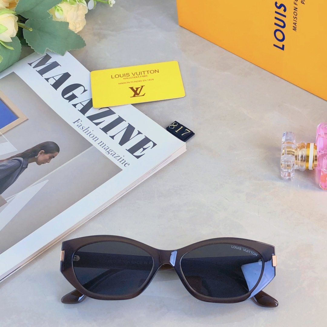 。。Louis vuitto*新款复古韩版镜这样不规则太阳镜ins网红个性高级窄框显瘦