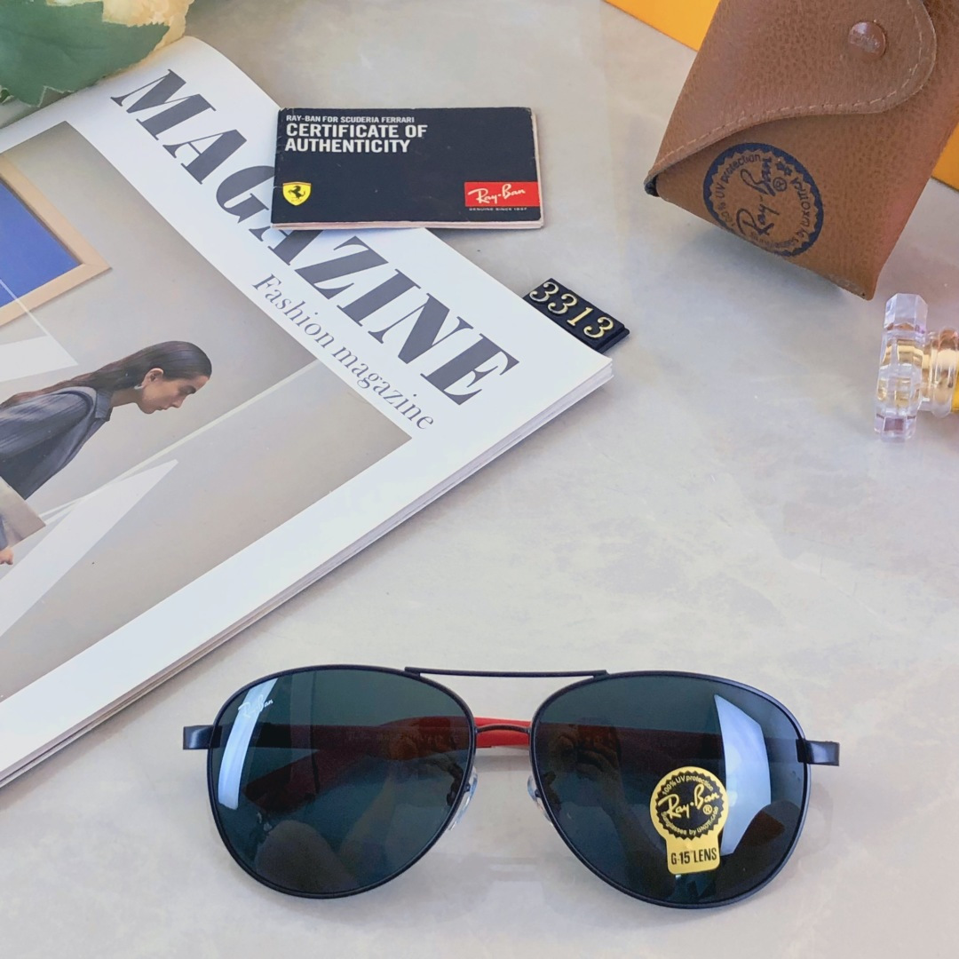 。。Rayba*品质双梁太阳镜金属蛤蟆镜开车驾驶防紫外线墨镜