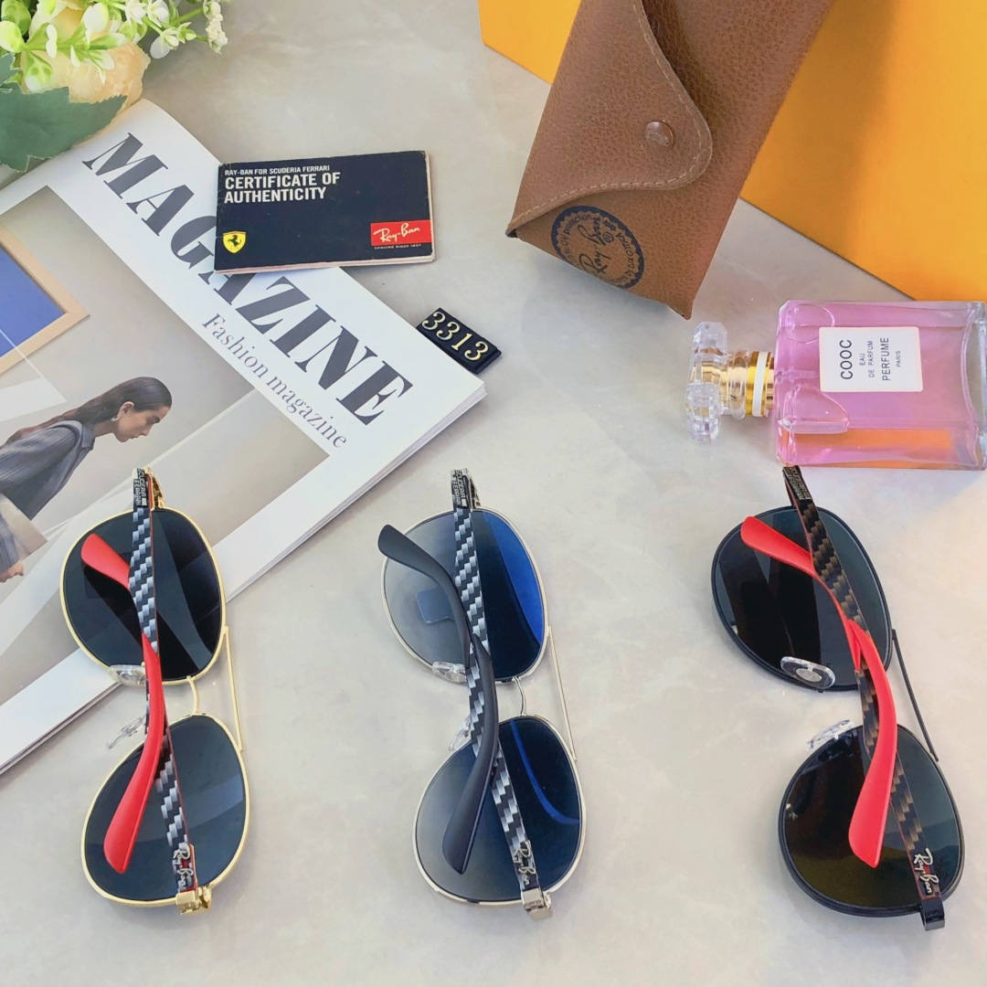 。。Rayba*品质双梁太阳镜金属蛤蟆镜开车驾驶防紫外线墨镜