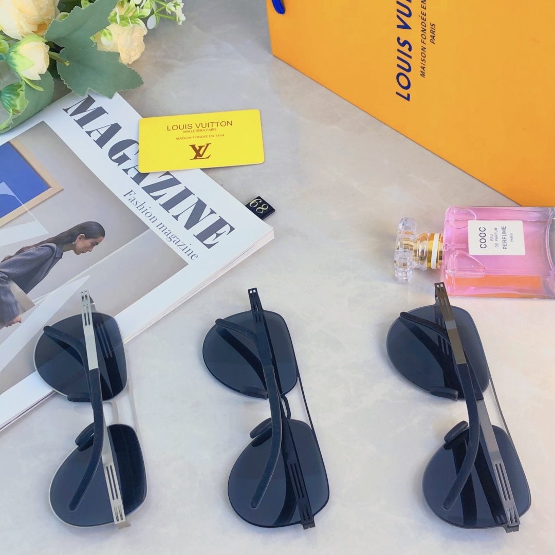 。。Louis vuitto*2025新款高清尼龙偏光墨镜男款开车驾驶专用高级感太阳眼镜飞行员