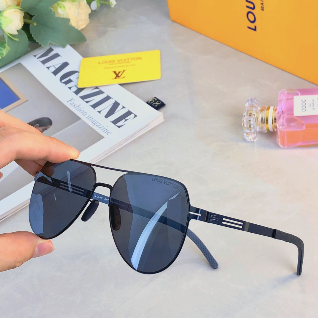 。。Louis vuitto*2025新款高清尼龙偏光墨镜男款开车驾驶专用高级感太阳眼镜飞行员