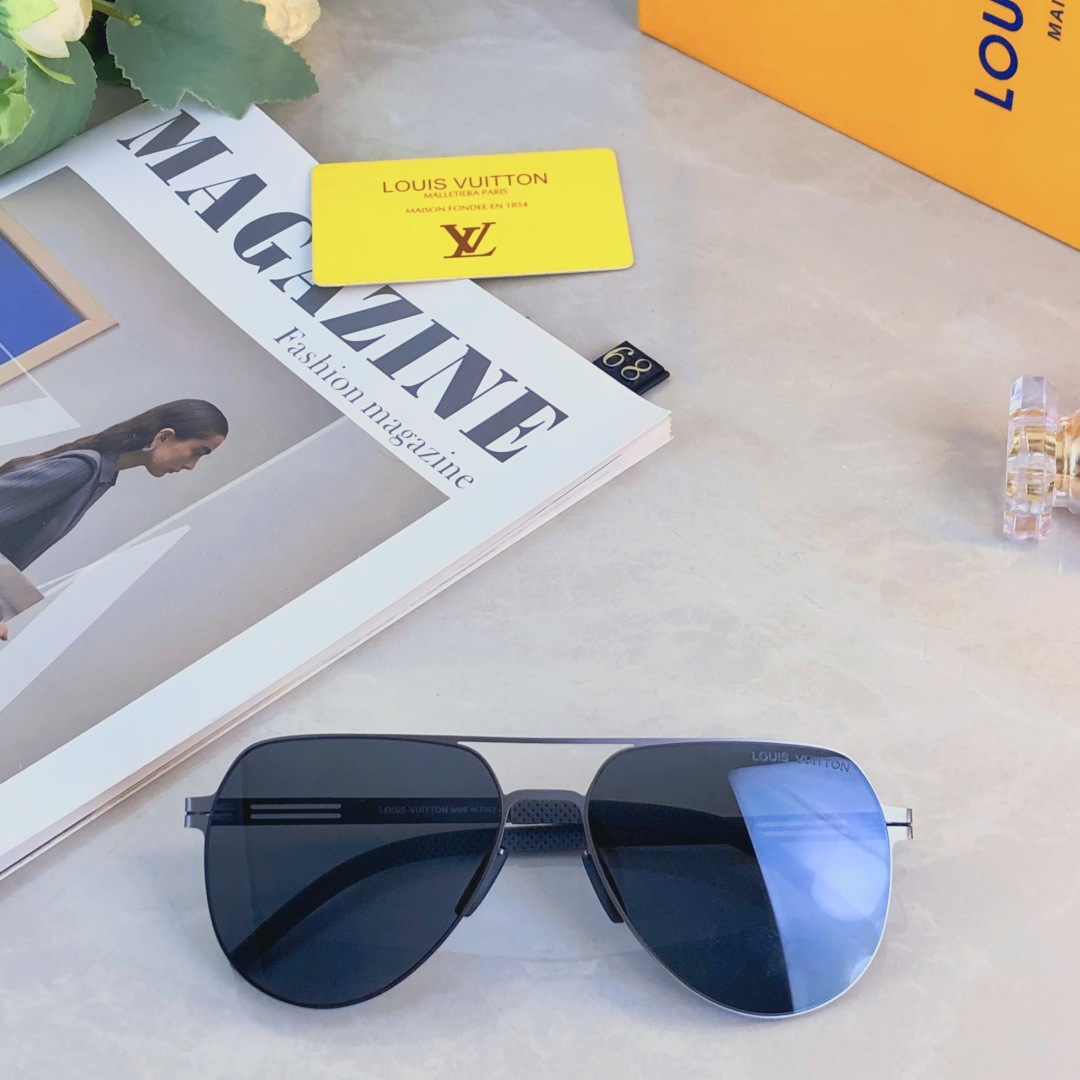 。。Louis vuitto*2025新款高清尼龙偏光墨镜男款开车驾驶专用高级感太阳眼镜飞行员