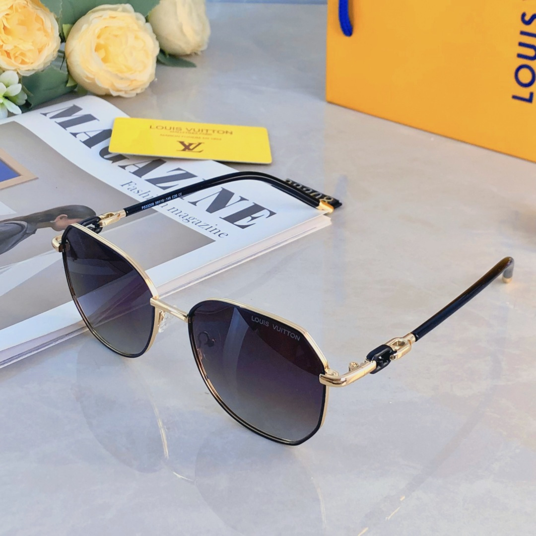 。。Louis vuitto*2025新款渐变上深下浅时尚潮流墨镜女潮高级感防紫外线太阳镜眼镜