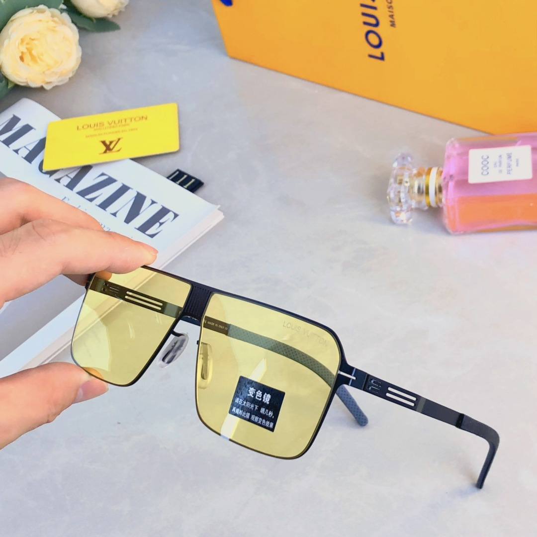 。。Louis vuitto*尼龙偏光镜变色镜日夜两用太阳镜墨镜钢皮超轻眼镜