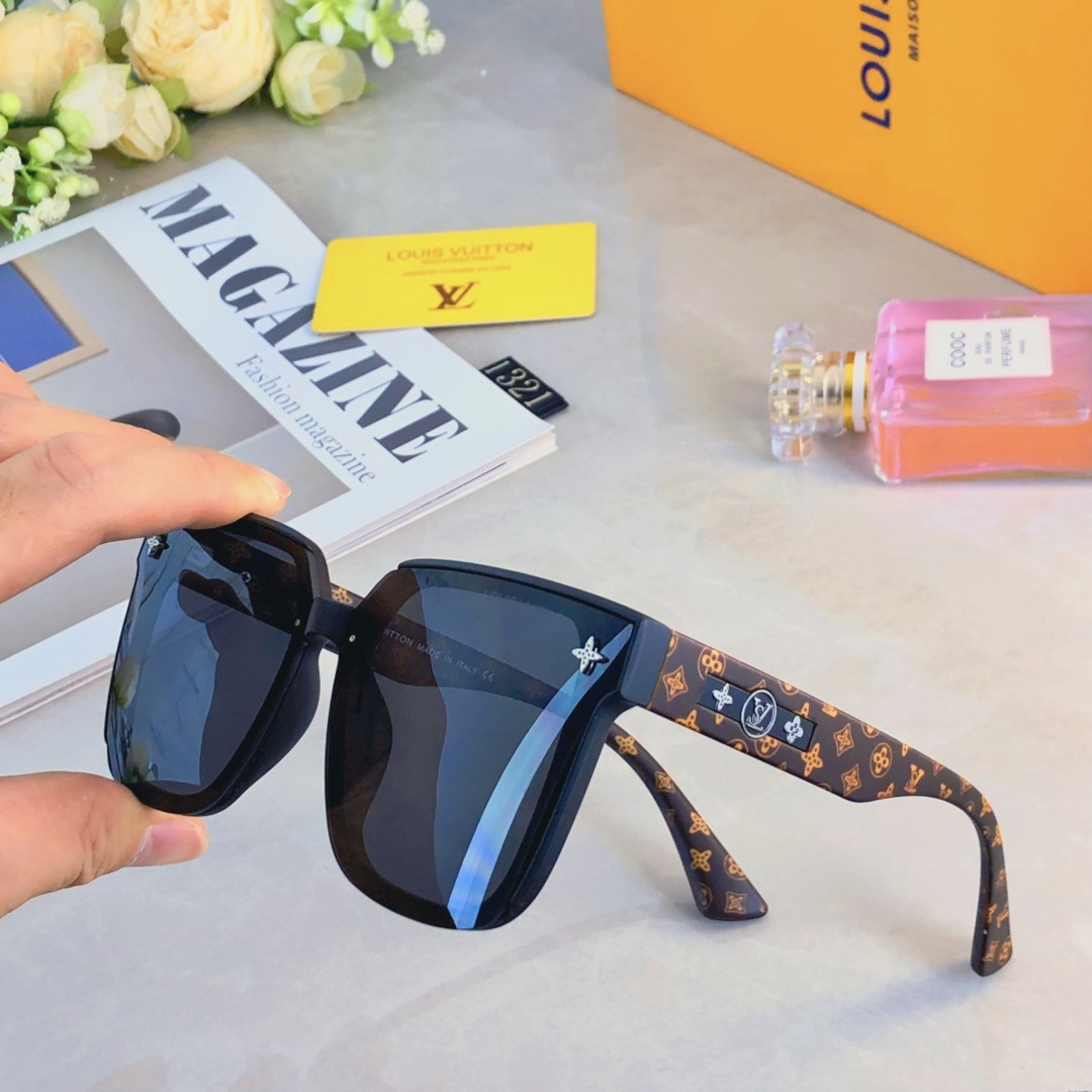 。。Louis vuitto*顶奢新款潮流方框墨镜高级感百搭防紫外线太阳眼镜